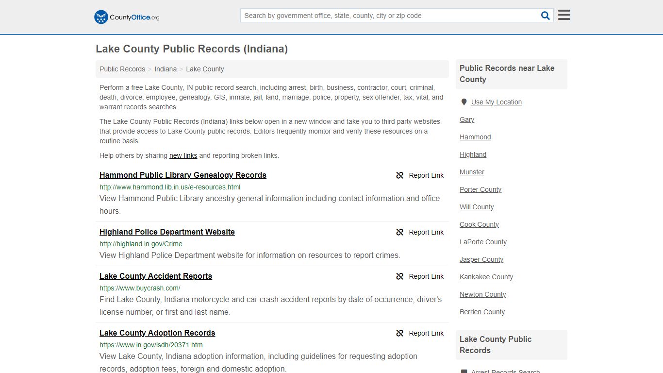 Lake County Public Records (Indiana) - countyoffice.org